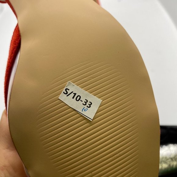 NUYG Pointed Toe Rhinestones Low Kitten Heel PVC Pumps - Picture 10 of 10